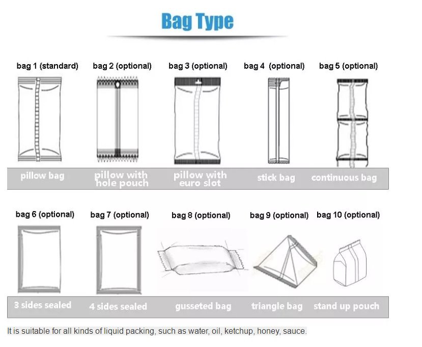 sauce packing machine package