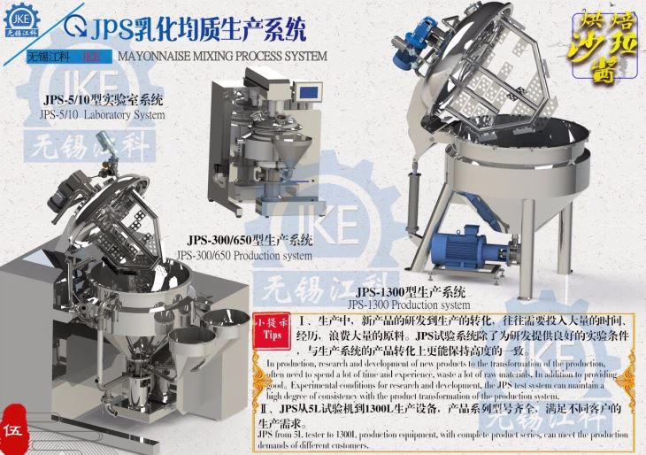 Ketchup And Mayonnaise Emulsifer Mixing Homogenizer